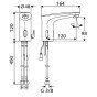 Baterie lavoar cu senzor si mixer SCHELL MODUS E HD-M cromat, alimentare cu baterii 6V