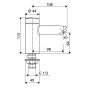 Baterie lavoar cu temporizare si mixer SCHELL PETIT SC