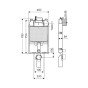 Rezervor incastrat WC Schell Montus tip C-N 80