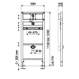 Pachet cadru incastrabil pisoar Schell Montus tip COMPACT II cu sifon compact LC 230V