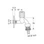 Robinet dublu servici 1/2 Schell Comfort