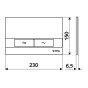Clapeta de actionare WC SCHELL Board cromat mat