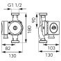 Pompa circulatie Ferro GPA II 0601W 25-40 180