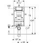 Bazin incastrat pentru WC Geberit Kombifix 108 cm cu rezervor incastrat Sigma 12 cm