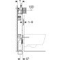 Bazin incastrat pentru WC Geberit Kombifix 108 cm cu rezervor incastrat Sigma 12 cm