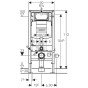 Rezervor incastrat WC Geberit Duofix Sigma UP320 sistem de fixare si set izolare fonica