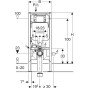 Bazin incastrat pentru WC GEBERIT Duofix Sigma 8 cm