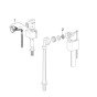 Robinet flotor pentru rezervor wc, Geberit 136.711.00.1, alimentare de jos, fara senzor