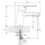 Baterie lavoar monocomanda BIRKEN 1420121C