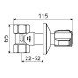 Robinet de trecere ingropat 3/4 Schell 