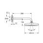 Set de dus fix Grohe Tempesta 286mm 1 jet