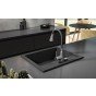 Chiuveta compozit Ferro Mezzo II granit 58x48 cm grafit