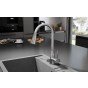 Chiuveta compozit Ferro Mezzo II granit 58x48 cm gri