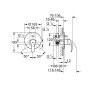 Baterie dus cu divertor montaj perete monocomanda Grohe Eurosmart 1/2