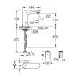 Baterie lavoar cu senzor si mixare GROHE Eurosmart CE 6V