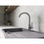 Chiuveta compozit Ferro Mezzo II reversibila 78x48 cm gri