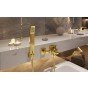 Baterie cada - dus Ferro Vitto Verdeline de perete, auriu BVI1VLG