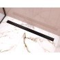 Rigola dus liniara Ferro Super Slim Pro OLSP1-70-BL, cu sifon, inox si plastic, ø 40 mm, 70 cm