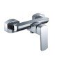 Baterie dus Gehler Quadrat cromat 9292592C cu accesorii (para de dus mobila, furtun flexibil, agatatoare de dus)