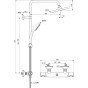 Coloana de dus Ideal Standard Ceratherm T25 cu baterie termostatata si para rotunda