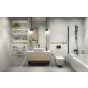 Suport prosop baie Ferro Greta 600 mm negru