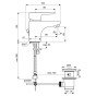 Baterie lavoar Ideal Standard Ceraplan III B0700AA cu ventil