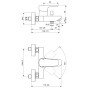 Baterie cada - dus Ideal Standard Ceraplan III B0718AA