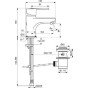 Baterie lavoar Ideal Standard IdealStream B1262AA crom cu ventil pop-up