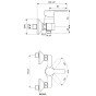 Baterie dus Ideal Standard IdealStream B1266AA crom