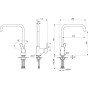 Baterie bucatarie Ideal Standard IdealStream cu pipa inalta B1488AA crom