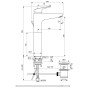 Baterie lavoar cu pipa inalta Ideal Standard Ceraflex B1872AA crom