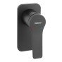 Baterie cada - dus Ferro Stratos incastrata, de perete, negru BSC7PABL