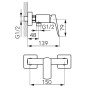 Baterie dus Ferro Verdeline de perete, crom BVI7VL