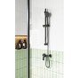 Baterie dus Ferro Verdeline de perete, negru mat BVI7VLBL