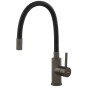 Baterie bucatarie Ferro Zumba Gun Metal cu pipa flexibila BZA4BSSGM