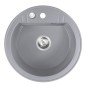 Chiuveta compozit Ferro Mezzo II rotunda 51 cm gri