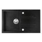 Chiuveta compozit Ferro Mezzo II reversibila 78x48 cm grafit lucios