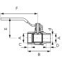 Robinet apa cu bila Ferro F-Power G1 1/4 KFP41