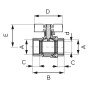 Robinet apa cu bila Ferro F-Power G1/2 KFPM1