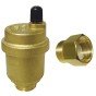 Aerisitor automat Ferro O15AS 3/8 cu valva antireflux, alama, galben