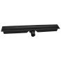 Rigola dus liniara Ferro Super Slim Pro OLSP1-80-BL, cu sifon, inox si plastic, ø 40 mm, 80 cm