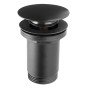Ventil lavoar Ferro S285B-BL-B click clack, alama, negru, diametru 1 1/4