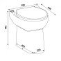 Pompa pentru ape uzate SFA SANIFLO SANICOMPACT C43 Dual Flush - 800 W