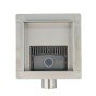 Rigola dus patrata GEHLER PIEDRA din inox SQ-05 13cm