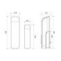 Senzor tip slim pentru usa sau fereastra - 1