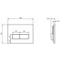 Clapeta de actionare WC Ideal Standard Eco Systems alb