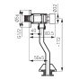Robinet pisoar Ferro Presstige Z211 cu temporizare