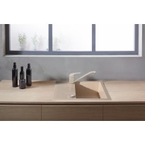 Chiuveta compozit Ferro Mezzo II granit 78x48 bej nisip