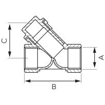 Filtru Y impuritati Ferro 1 1/2 F05