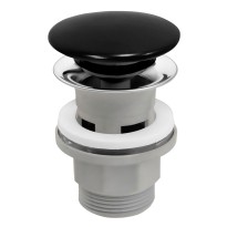 Ventil lavoar Ferro S288PPCB, ceramic, ppr, negru, 1 1/4”